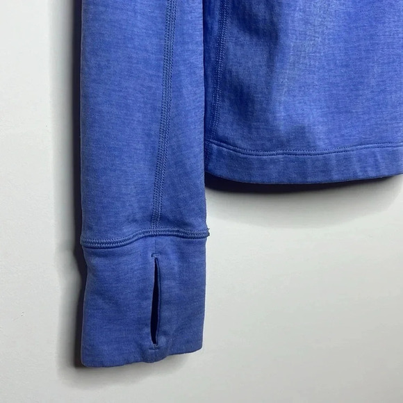 OUTDOOR VOICES 1/4 Zip Popover Funnel Neck Thumbhole Therma Long Sleeve Top - Picture 5 of 9